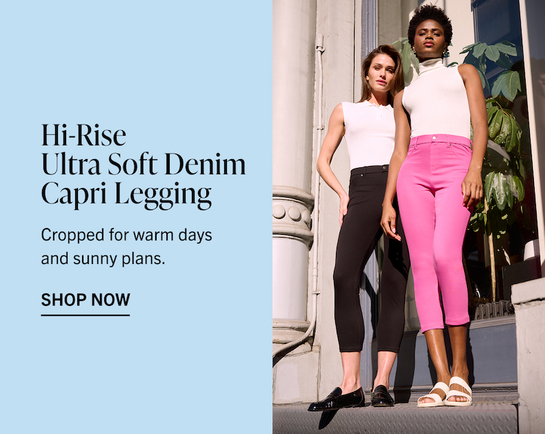 Hi-Rise Ultra Soft Denim Capri Legging