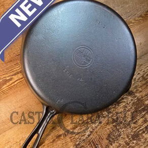 Absolutely Gorgeous.  1940's #9 Griswold SBL (710 E) cast iron skillet.  Unique Groove Handle