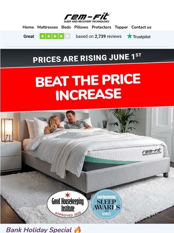 Beat The Price Increase: Bank Holiday Special 🔥