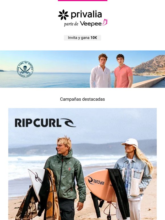 Rip curl, PDPAOLA, Boboli, Twinset, Lyle & Scott  y más hoy en Privalia