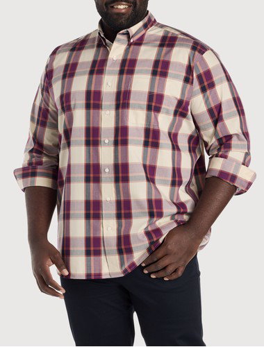 Large Plaid Sport Shirt