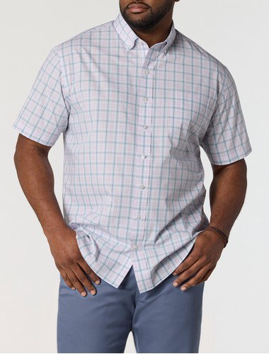 Large Plaid Tech Sport Shirt