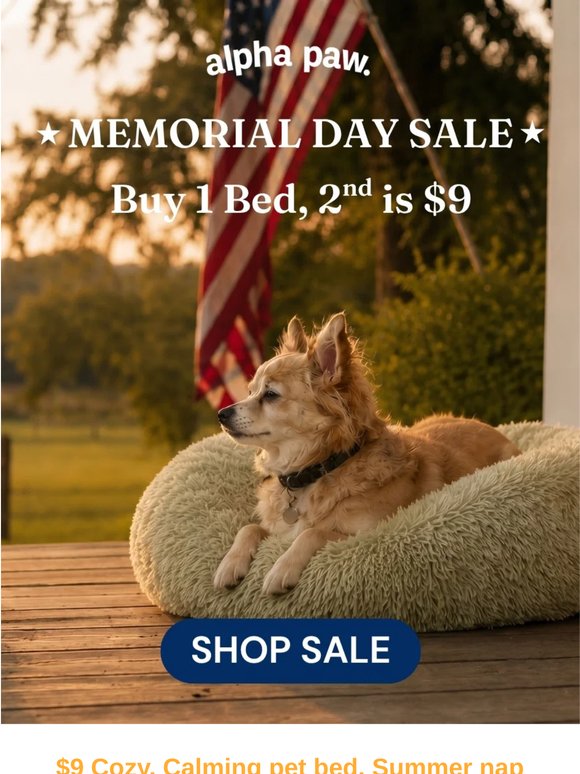 🐶 Buy a Cozy Bed. Get a 2nd one for… $9?