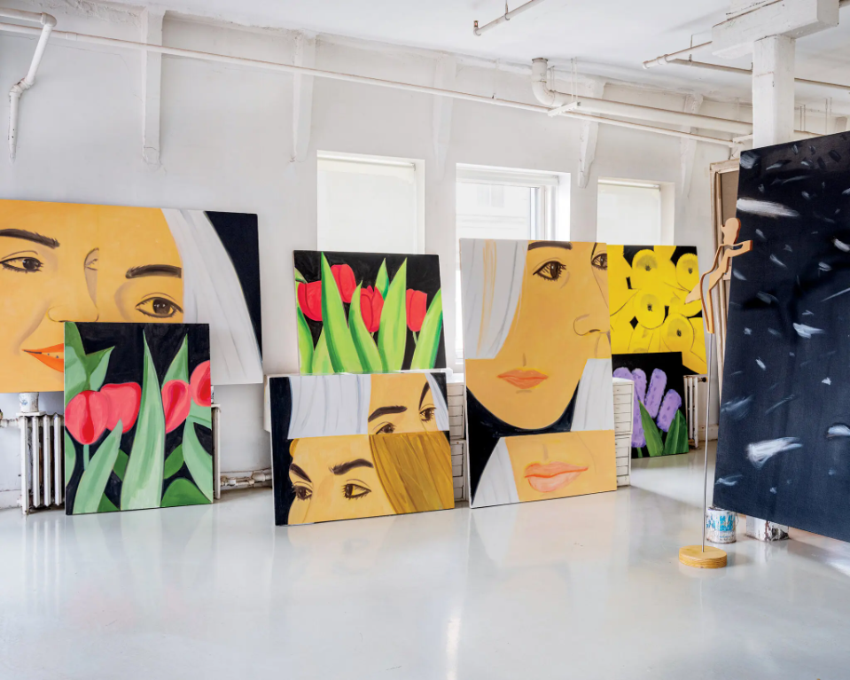 Alex Katz Corinne Detail