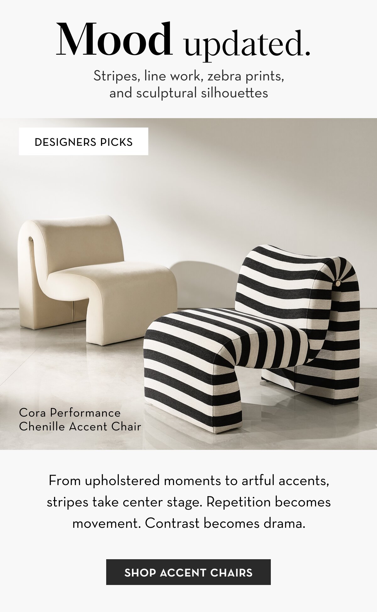 Shop accent chairs, up to 50% off