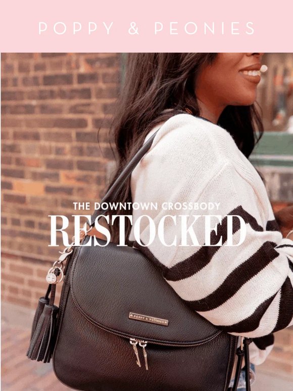 BACK IN STOCK: The Downtown Crossbody Black
