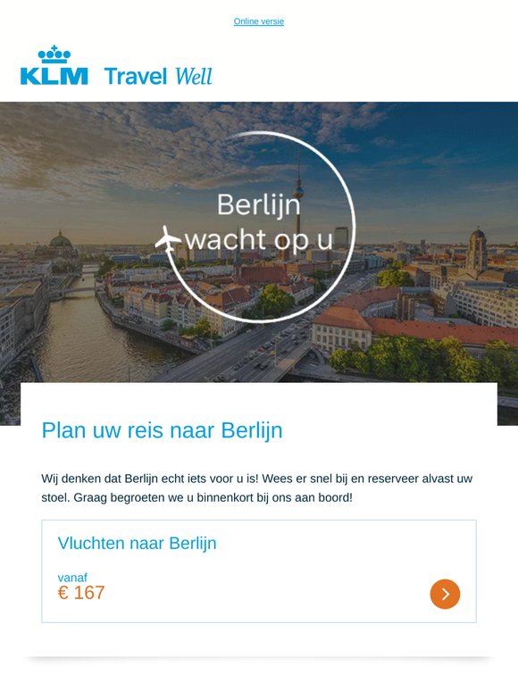 — —, plan uw reis naar Berlijn