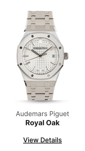 Pre-Owned Audemars Piguet Royal Oak Selfwinding Silver Grande Tapisserie Dial