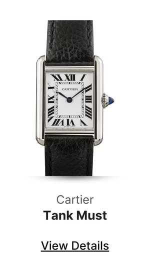 Pre-Owned Small Model Cartier Tank Must WSTA0042