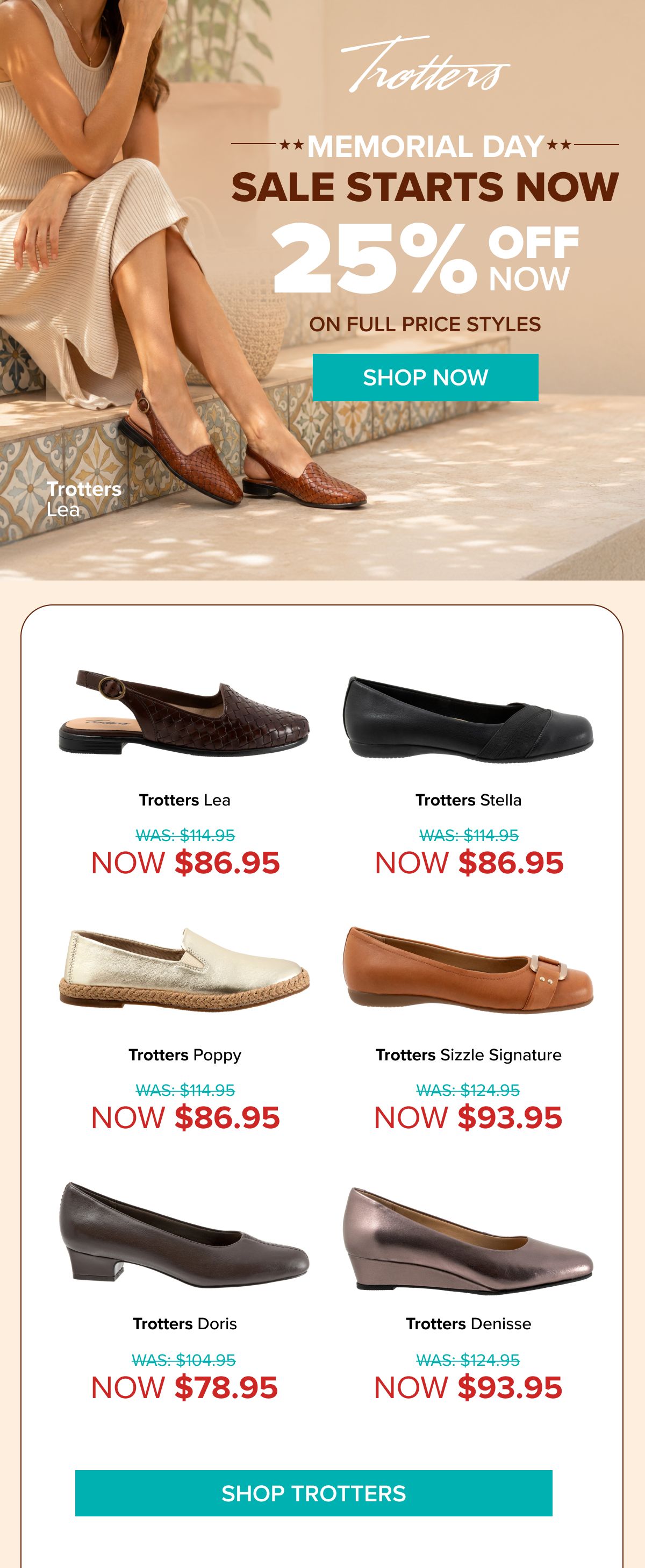Trotters Memorial Day Sale