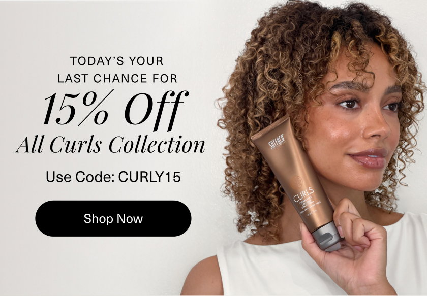 [image] TODAY’S YOUR LAST CHANCE FOR 15% OFF ALL CURLS COLLECTION USE CODE CURLY15  Treat yourself to Curls cleansers, stylers, and more before this offer ends.  SHOP NOW