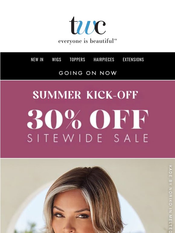 30% OFF Your Summer Styles!