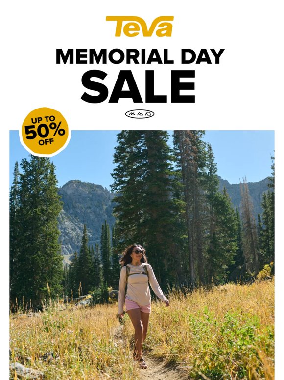 UP TO 50% OFF BESTSELLERS FOR MEMORIAL DAY!