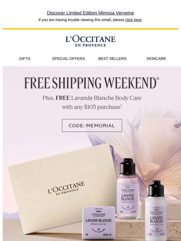 Shipping + Gifts On Us