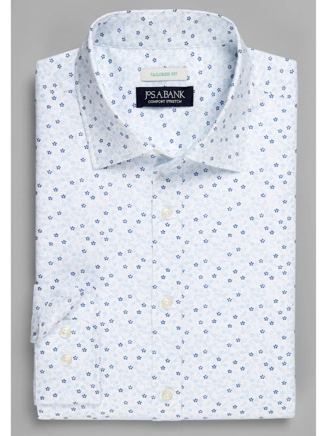 Jos. A. Bank Tailored Fit Daisy Fields Long Sleeve Sportshirt CLEARANCE