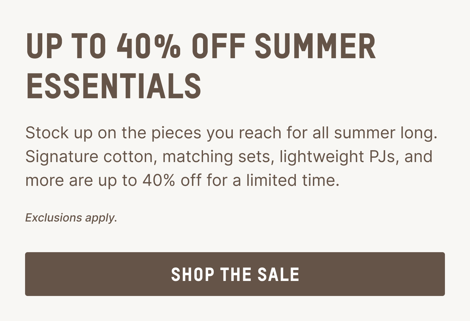 SHOP THE SALE