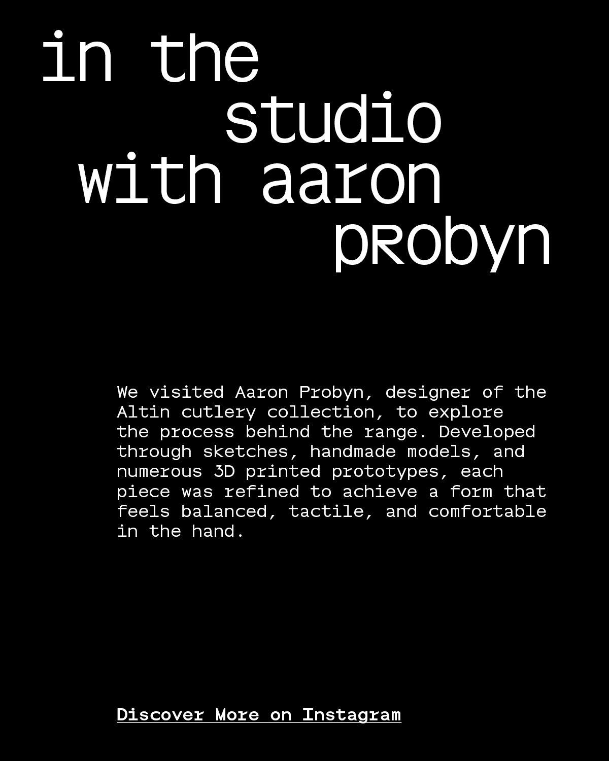 In the Studio With Aaron Probyn