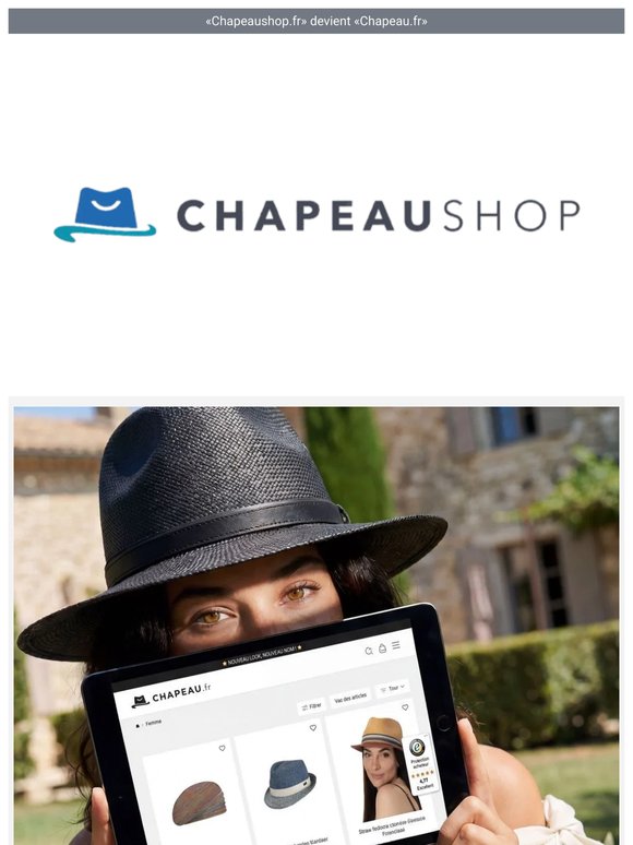 Chapeaushop.fr devient Chapeau.fr 👒 Nouveau look, nouveau nom, même service