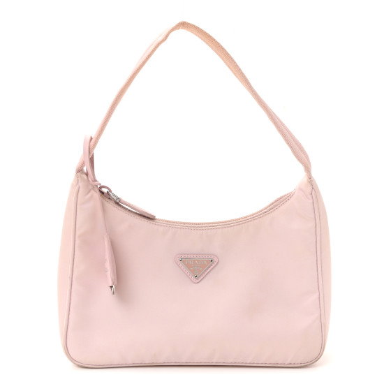 PRADA Tessuto Nylon Saffiano Re-Edition 2000 Bag Alabastro