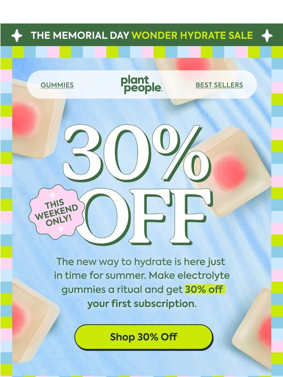 30% OFF Wonder Hydrate ☀️
