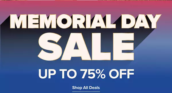 One day sale. Up to 75% off. Shop all deals.