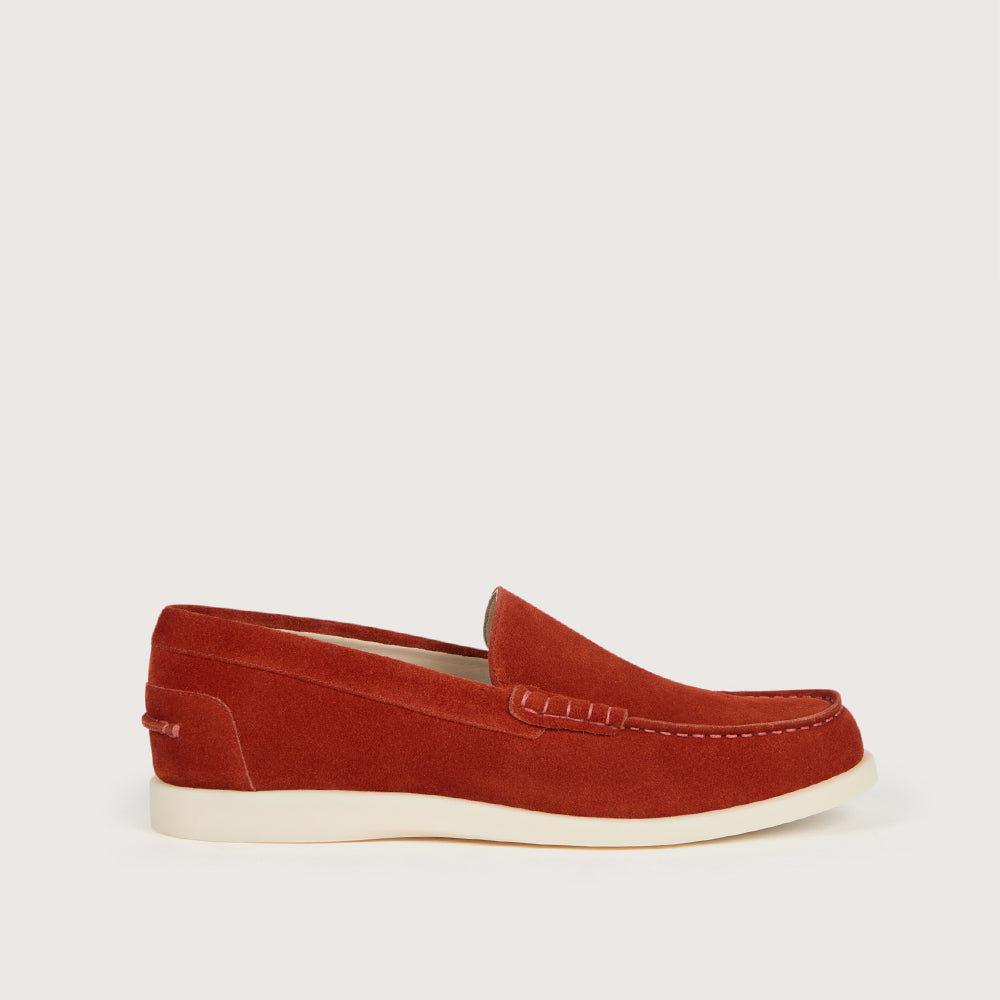 Mocassin Mistral Velours Rouille