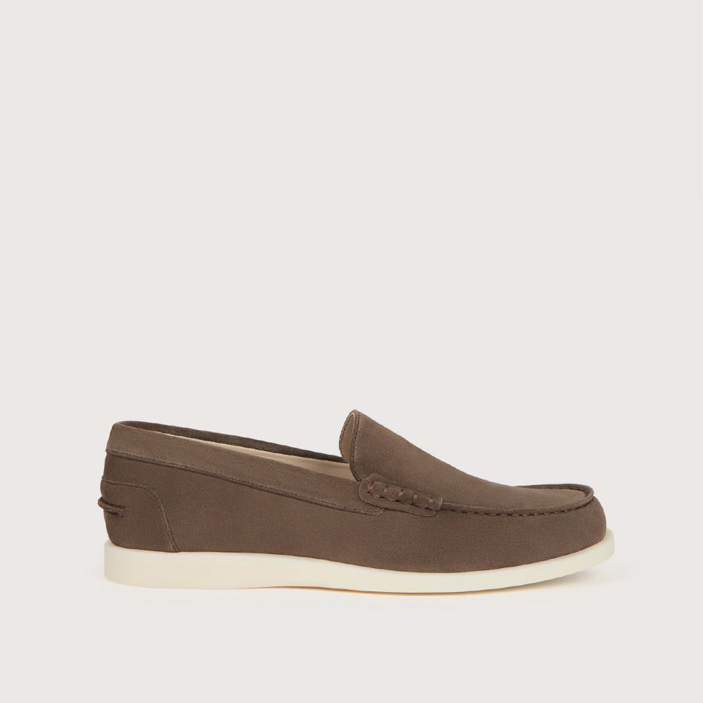 Mocassin Mistal Velours Plomb