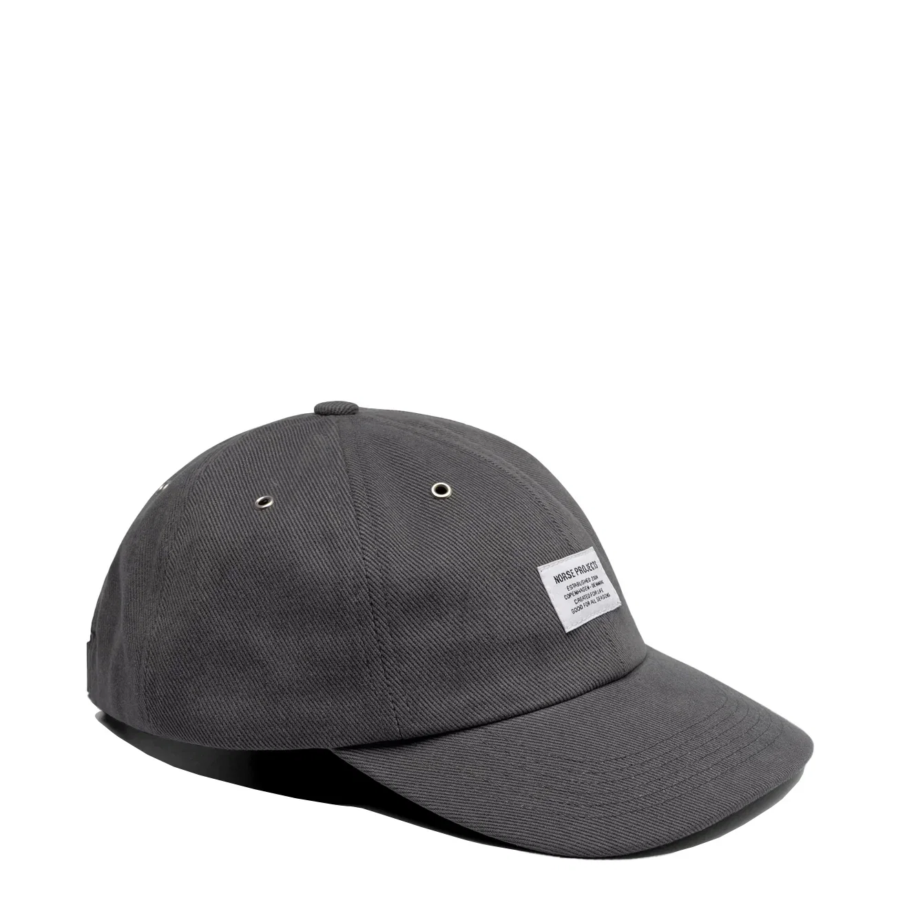 Image of Norse Projects Bull Twill Denim 6-Panel Cap Graphite
