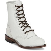 Mckean 7" Lace-Up Roper in Vintage (White).