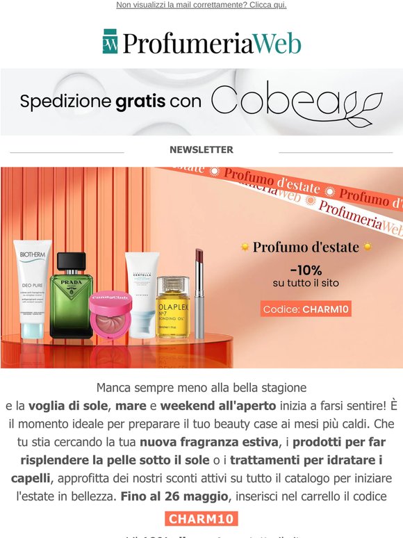 🌊 C'è ancora il -10% su tutto il sito!