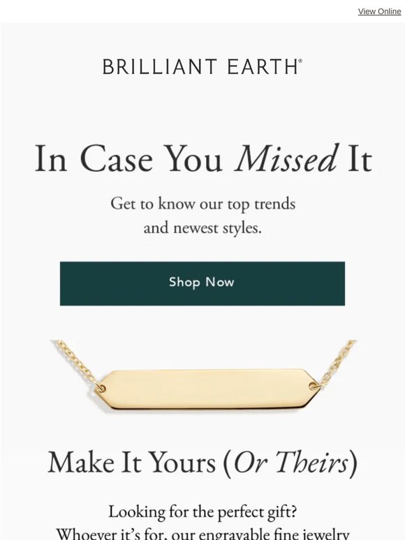 ICYMI: Engravable styles perfect for gifting