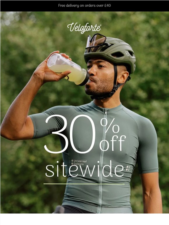 30% off everything. Starts now. ☀️