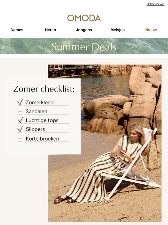 🔥 Zomerchecklist: heb jij alle essentials?