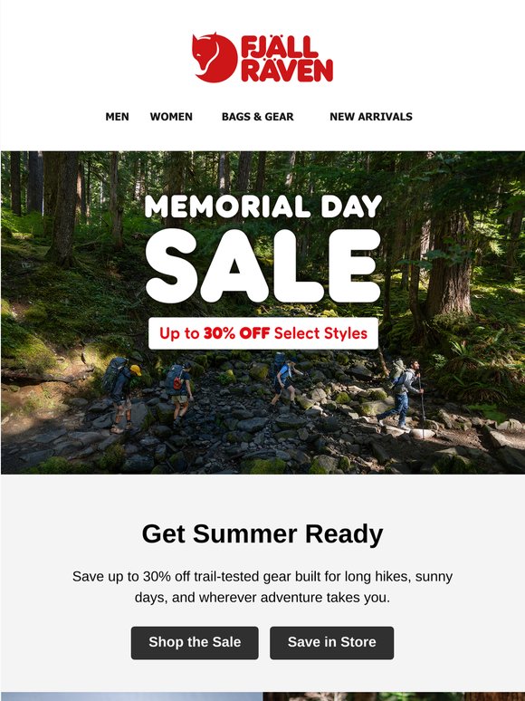 Save up to 30% this weekend