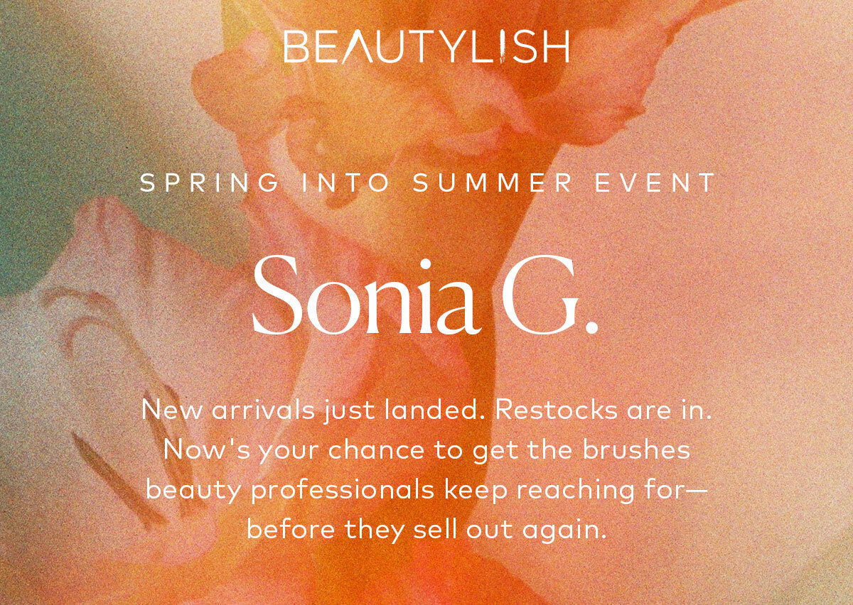 New arrivals just landed. Restocks are in. Now's your chance to get the Sonia G. tools beauty professionals keep reaching for—before they sell out again.