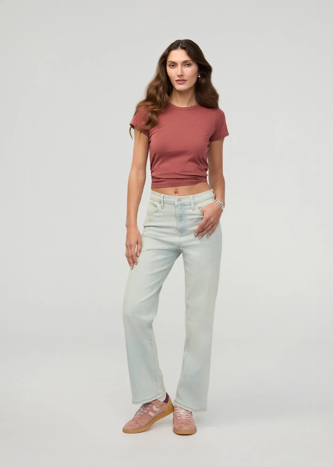 Image of Performance Denim+ High Rise Straight - Moonstone