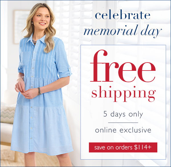 An image promoting free shipping for the Memorial Day sale at NorthStyle!