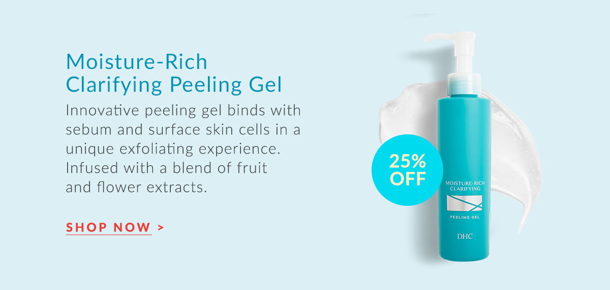 Moisture-Rich Clarifying Peeling Gel exfoliates for more vibrant-looking skin