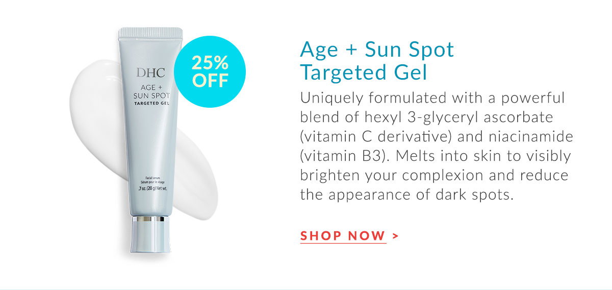 Age + Sun Spot Targeted Gel to visibly brighten complexion