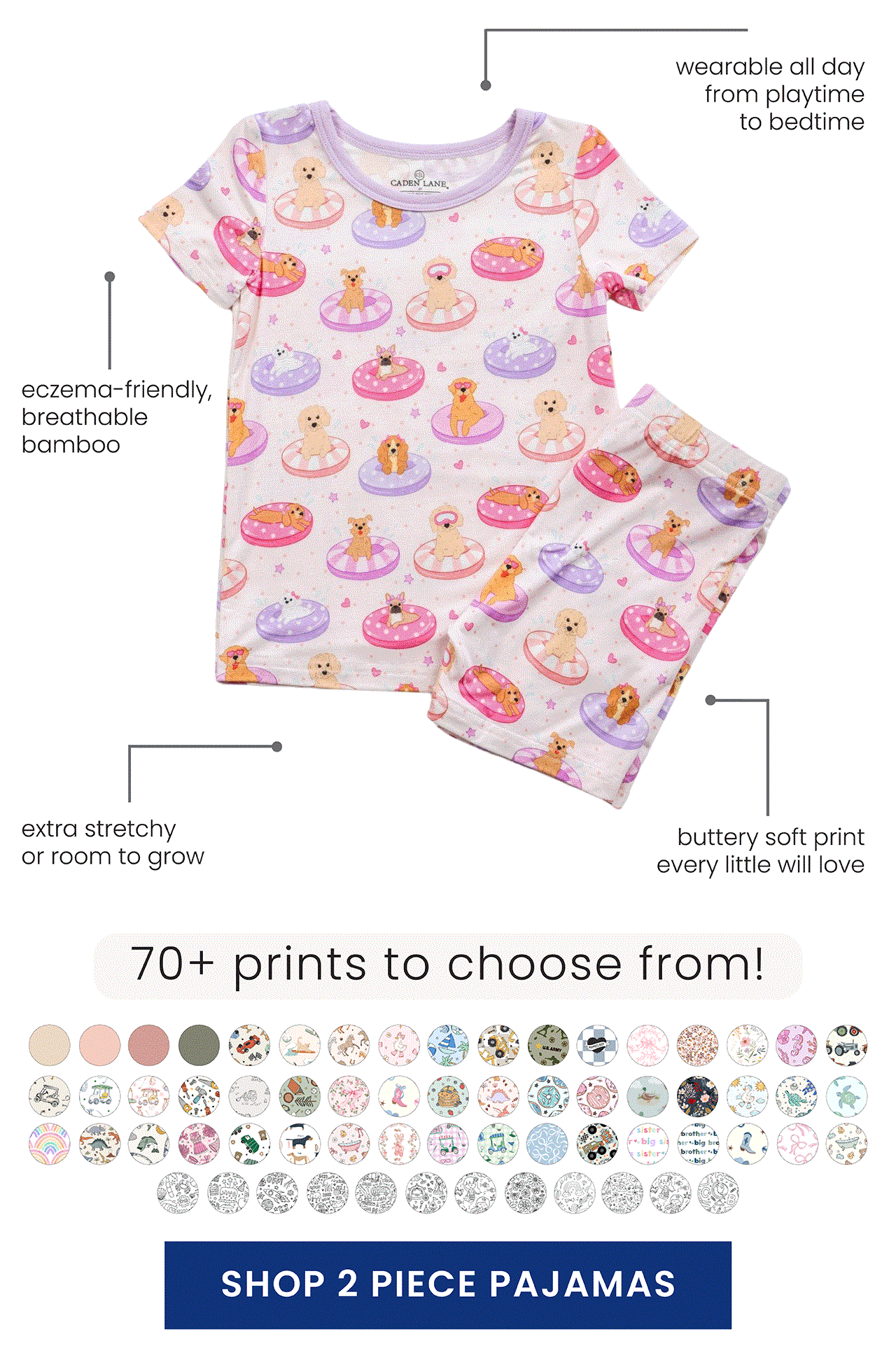 GIF of 2PC Pajama Sets. 70+ prints to choose from! SHOP 2 PIECE PAJAMAS