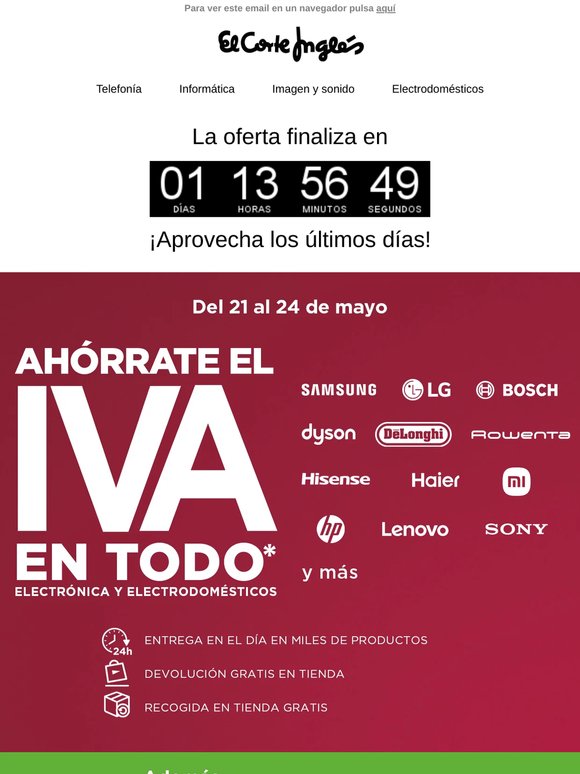 ¡Últimos días! Ahórrate el IVA en TODO*