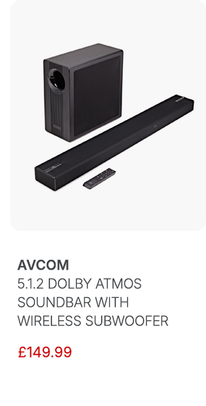 AVCOM 5.1.2 Dolby Atmos Soundbar With Wireless Subwoofer