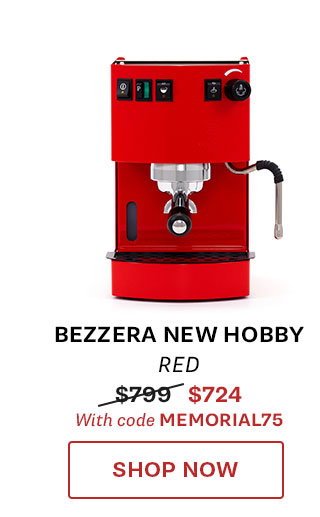 Bezzera New Hobby in Red