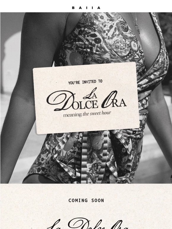 RSVP: LA DOLCE ORA 🍋
