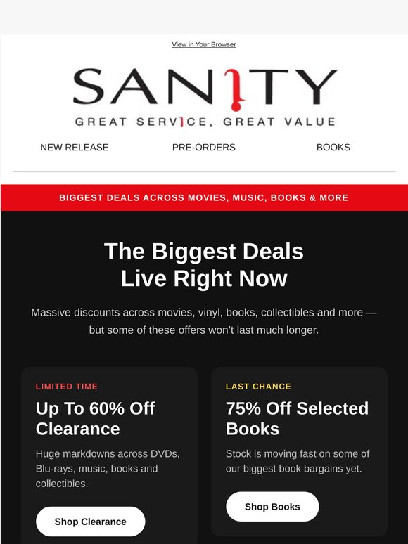 The Biggest Sale Deals Live Right Now 🔥