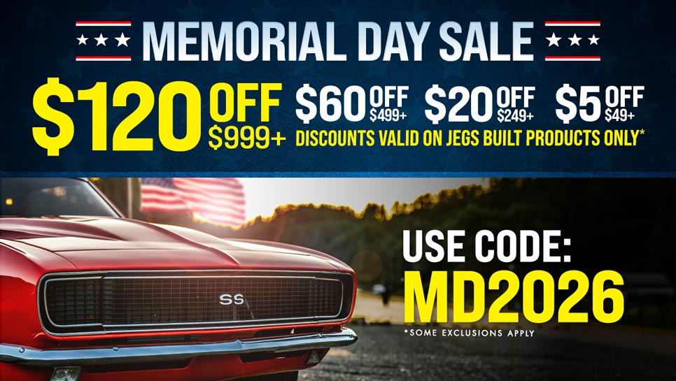 JEGS Memorial Day Sale