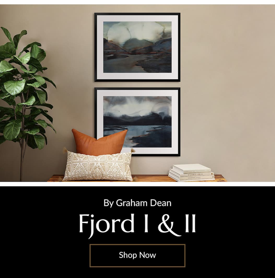 Abstracted landscapes give a contemporary vibe to your walls