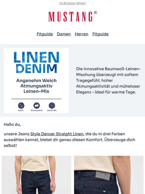 Soft & atmungsaktiv: Leinen-Denim
