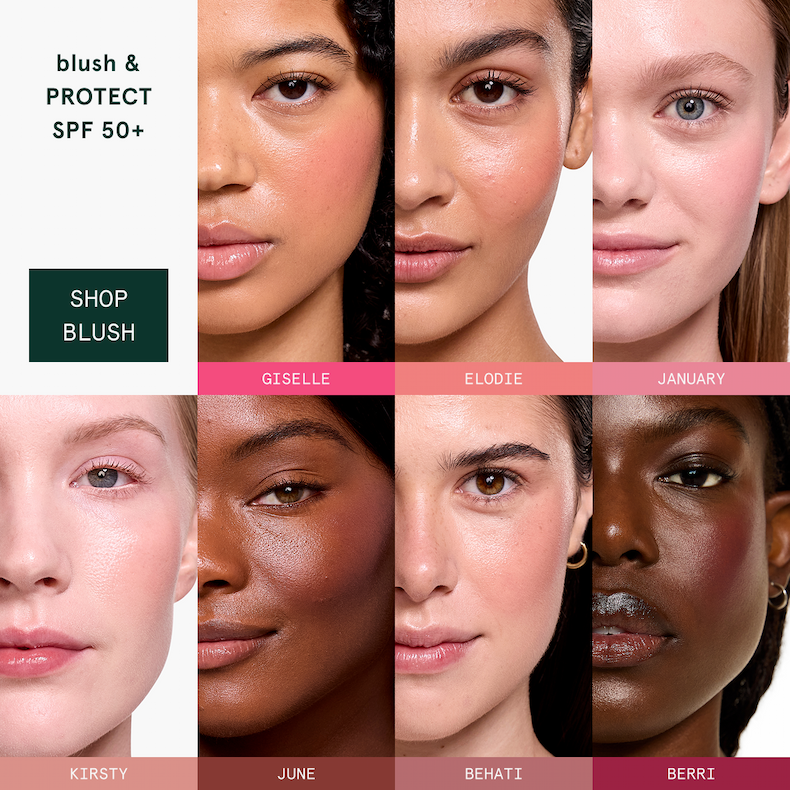 Blush and protect with SPF 50