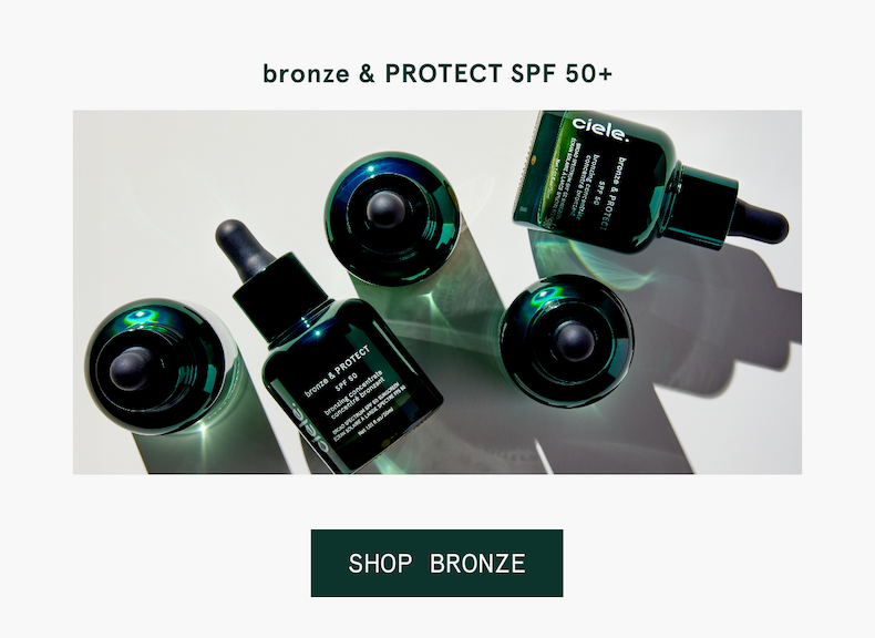bronze and protect with spf 50